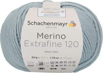Produktbild von Schachenmayr Merino Extrafine 120, 50g Eisblau Handstrickgarne