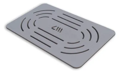 Image de Accessoires Castelmerlino pour la douche, en contreplaqué marin, couleur taupe, dimensions 96 x 56 cm