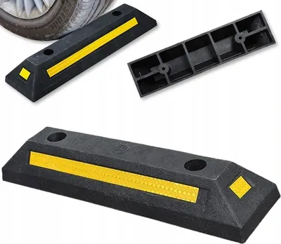Produktbild von 1 x Gumová zábrana parkovacích miest, Parkovacích zábran, parkovacie prahy 54 cm