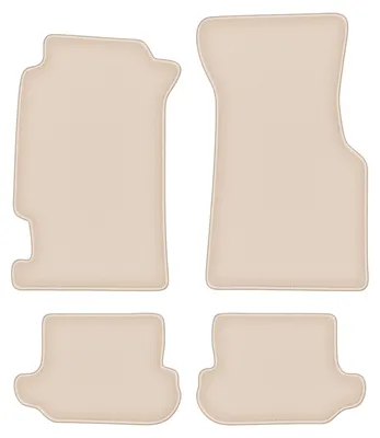 Produktbild von DURBAN Beige Velours-Fußmatten-Set für Honda CRX DelSol Coupé, Cabrio (1992-1997)