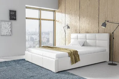 Obrázok produktu pre Elegantné jednolôžko Garret s úložným priertorom biela 140 x 200