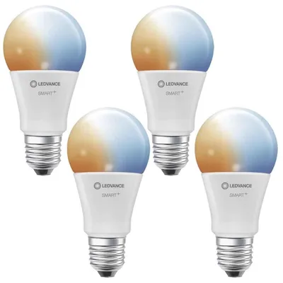 Produktbild von 4 x Ledvance LED Smart+ Birne A70 14W = 100W E27 matt 1521lm TW 2700K-6500K Dimmbar App Google Alexa WiFi