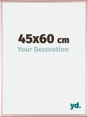 A product image for a picture frame with text indicating size and a brand logo.