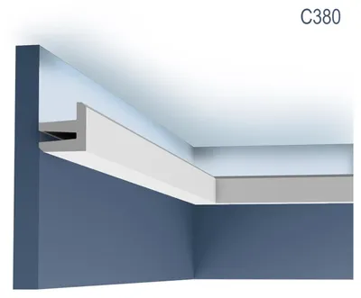 Produktbild von Orac Decor C380 MODERN L3 Eckleiste Zierleiste Indirekte Beleuchtung 2 m