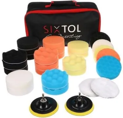 Produktbild von Sixtol Polierpads/Schwämme mit Tragetasche für die Autoreinigung CAR DETAILING PAD 30, 30 Stück