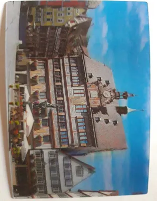 Produktbild von 3 D Ansichtskarte Tübingen Rathaus, Postkarte Wackelkarte Hologrammkarte Schwäbische Alb