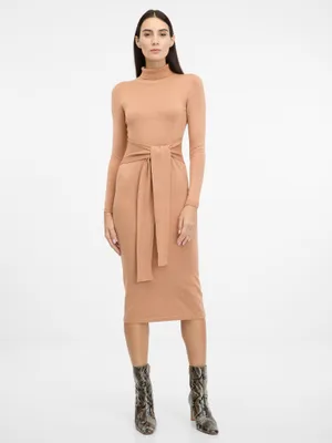 Produktbild von Orsay Hellbraunes Damen-Midikleid 1001135A00238__S