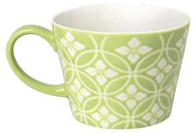 Jumbo Kaffeetasse 415 ml, Porzellan, Grün, 11x11x8 cm