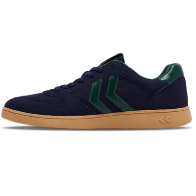 Produktbild von Hummel Handball Perfekt Synth. Suede Schuhe Sneaker blau/grün 222812-1023, Schuhgröße:37 EU