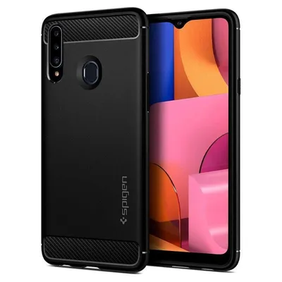 Obrázek produktu pro Spigen ACS00561, Obal, Samsung, Galaxy A20s, 16,5 cm (6.5"), Černá