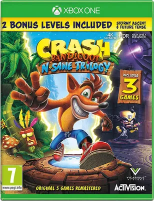 Produktbild von Microsoft Crash Bandicoot® N. Sane Trilogy, Xbox One, E10+ (Jeder über 10 Jahre)