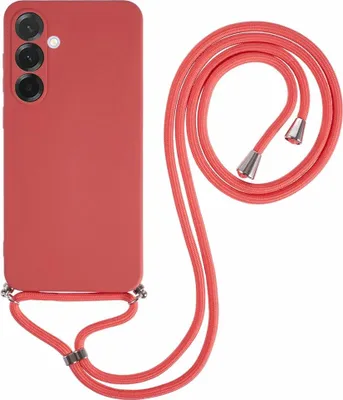 Produktbild von Samsung Galaxy A17 Hülle - Coverup Colour TPU Back Cover mit Handykette - Indian Red