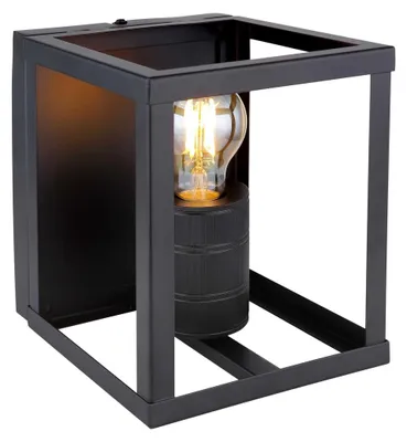 Zdjęcie produktu dla WatioWave, lampa ścienna, 1 x E27, 60 W, metal, czarny, matowy