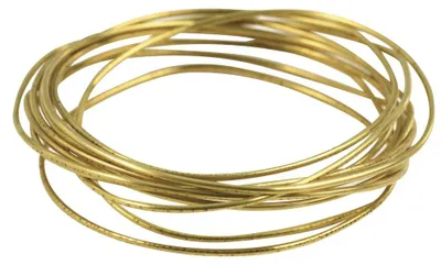 Messingdraht 2 mm Ø, 3 m, formbar, Basteldraht, Floristendraht