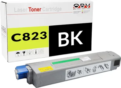 Produktbild von Kompatibler Toner für OKI C823dn ersetzt 46471104 Schwarz - ca. 7000 Seiten