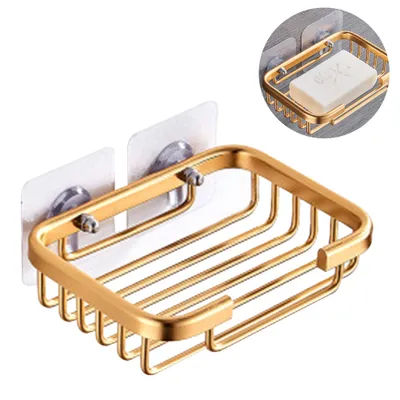 Produktbild von Seifenschale ohne Bohren,Transparent Selbstklebend Seifenkorb, Edelstahl, Badezimmer Duschregal, Wandhalterung Küche Schwammhalter