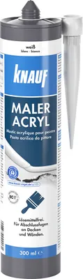 Produktbild von Knauf Fix + Finish Maler Acryl weiß 300 ml
