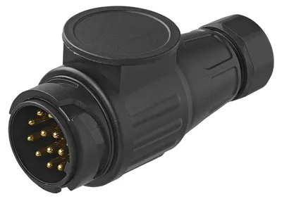 Produktbild von Stecker Anhänger 13 Polig PKW KFZ Kunststoff Auto Elektrik Kabel Anhängerstecker 12V PVC Wohnwagen Steckdose