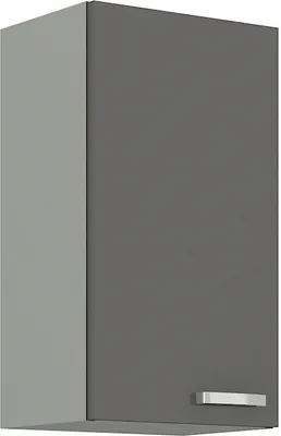 A single kitchen wall cabinet shown from a three-quarter angle.
