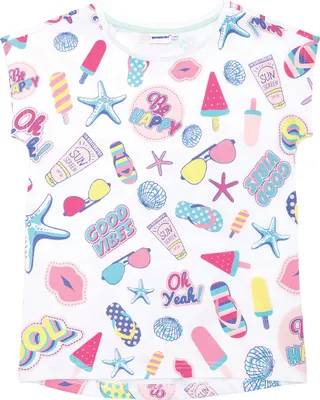 Produktbild von Mädchen-T-Shirt Good Vibes  - Weiß - 152