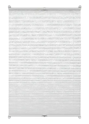 Produktbild von Gardinia EASYFIX Plissee Ausbrenner-Stoff mit 2 Bedienschienen Flower weiß 80 x 130 cm