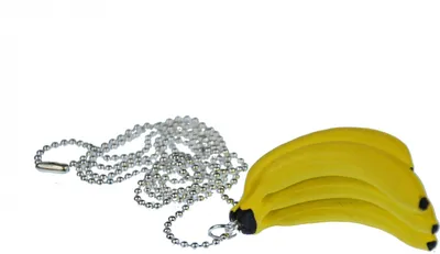 Produktbild von Bananenstaude Kette Halskette Miniblings 80cm Affe Banane Obst Dschungel gelb
