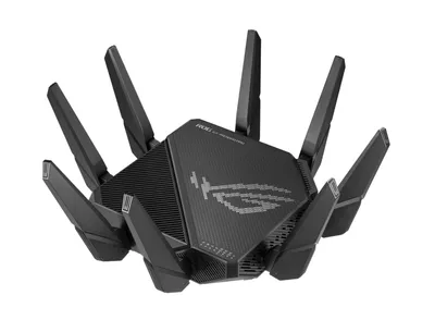 Produktbild von ASUS ROG Rapture GT-AX11000 Pro, Wi-Fi 6 (802.11ax), Tri-Band (2,4 GHz / 5 GHz / 5 GHz), Ethernet/LAN, Schwarz, Tabletop-Router