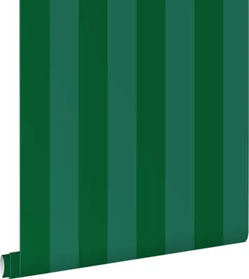 Zdjęcie produktu dla ESTAhome Tapeta paski ciemnej zieleni 53 cm x 10.05 m