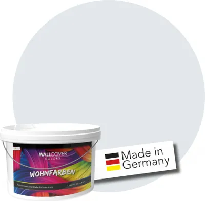 Produktbild von WALLCOVER Wandfarbe Eisblau Hochdeckend Klasse 1 Matt 5L für 40 m²