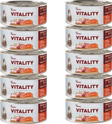 Obrázek produktu pro Akinu VITALITY Kuřecí & losos konzerva pro kočky 10 x 70 g