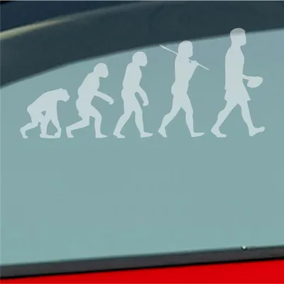 Produktbild von Auto Aufkleber Evolution Football Sport Ball 20x10 cm Milchglas Sticker Heckscheibenaufkleber