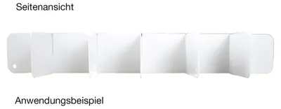 Produktbild von Einteiler L338xH50mm für Schubladenschränke Mammut (kleine Schublade)
