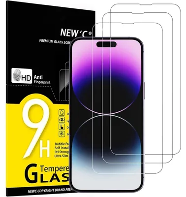 Produktbild von Displayschutzfolie 3 Stück für iPhone 14 Pro Max 6,7 Zoll Panzerglas 9H Härte HD 0,33mm Ultra-klar Transparent