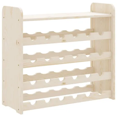 Produktbild von Weinregal mit Oberplatte 67,5x25x60 cm Massivholz Kiefer