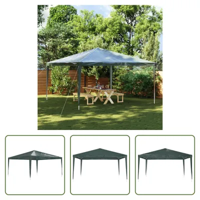 Image de The Living Store Tente de réception professionnelle 4×4 m Vert 90 g/m