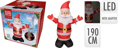 Produktbild von Aufblasbarer Weihnachtsmann mit 1 LED