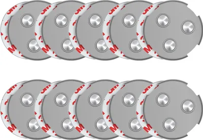 Produktbild von SAVS RMAX-60 Magnethalterung Rauchmelder Magnethalter 60mm - 10 Stück Set - Magnetbefestigung für Feuermelder - Brandmelder Magnetplatten Halterung