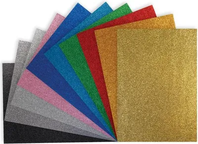 Produktbild von Glitzerpapier A3 150g 10 Blatt Mix Farben Happy Color