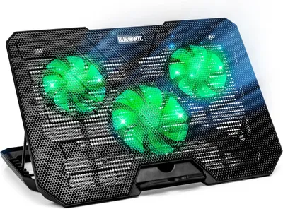 Produktbild von Duronic LC3 Kühlpad | Laptop Kühler für Gaming Notebook | Cooling Ventilator Laptopständer | Laptoperhöhung höhenverstellbar | Kühlständer für Business Home Office | Leistungsstarker Computer Lüfter
