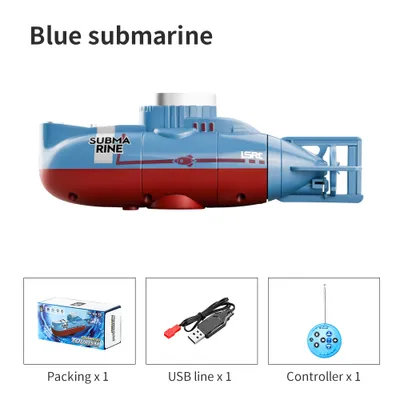 Imagen del producto de Barcos teledirigidos de 40 MHz. Juguetes acuáticos, submarinos teledirigidos, juguetes RC para niños a partir de 8 años