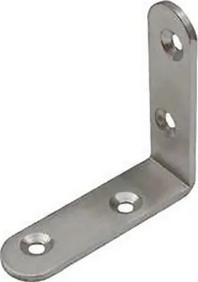 Produktbild von Edelstahl Winkelverbinder Lochwinkel Verbinder Holzverbinder Halter 4-04 65x65x19mm (2,8mm) 1 Stück