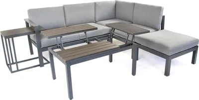 Produktbild von Gartenlounge Braga hellgrau
