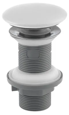 Produktbild von Isvea Waschbecken-Ablauf 5/4", klick-klack, Keramikstopfen, 20-70mm, Weiß matt