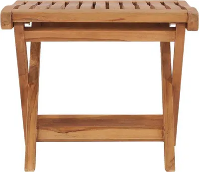 Immagine prodotto di Sgabello pieghevole 46,5×49×41,5 cm in legno massiccio di teak