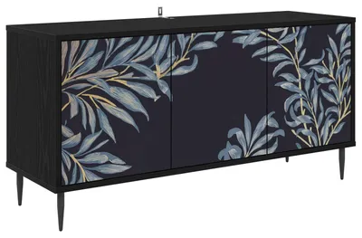 Immagine prodotto di vidaXL Mobile TV DOKKUM, 102 x 33 x 51 cm, nero, aspetto legno di quercia