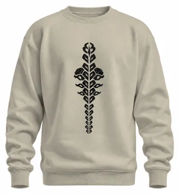 Immagine prodotto di Felpa con motivo geometrico astratto, stile giapponese, ispirazione anni 2000, spirituale, yoga, natura, taglia M