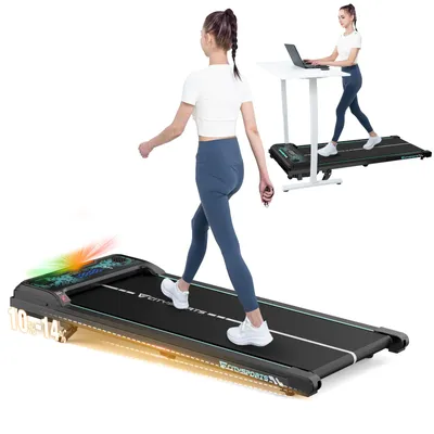 Produktbild von CITYSPORTS Elektrisches Laufband Mit einstellbarer Steigung，440W mit Fernbedienung Bluetooth LED Dispaly, 1-6KM/H, für zuhause oder im Büro