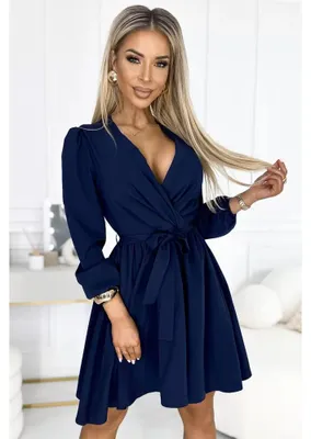 Zdjęcie produktu dla Numoco Damska mini sukienka Bindy navy S/M