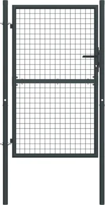Produktbild von Maschen-Gartentor verzinkter Stahl 100 x 150 cm Grau