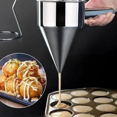 Produktbild von Küchen-Deegdispenser, Edelstahl, 1200ml, für Cupcakes